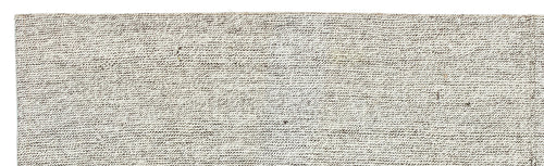 Girit Beige Striped Wool Handmade Area Rug 2'2" x 7'3"