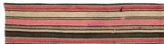 Girit Beige Striped Wool Handmade Area Rug 1'9" x 6'10"