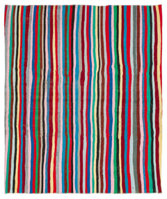 Girit 37042 Multy Striped Wool Handmade Area Rug 5'1" x 4'3"