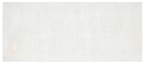 Girit Beige Striped Wool Handmade Area Rug 3'6" x 8'3"