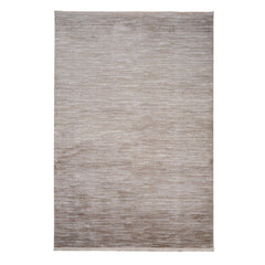 Brown Striped Area Rug – Machine Made Flatweave Carpet for Living Room Comfort