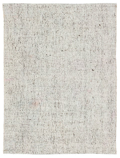 Girit Beige Striped Wool Handmade Area Rug 2'4" x 3'1"