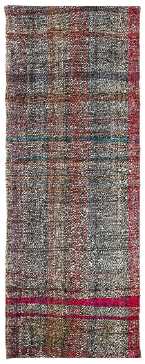 Girit Multy Striped Wool Handmade Area Rug 2'10" x 7'4"