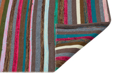 Girit Multy Striped Wool Handmade Area Rug 2'7" x 11'2"