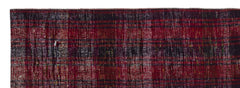 Girit Red Striped Wool Handmade Area Rug 3'1" x 8'11"