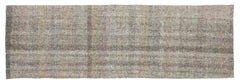 Girit Beige Striped Wool Handmade Area Rug 2'9" x 8'8"