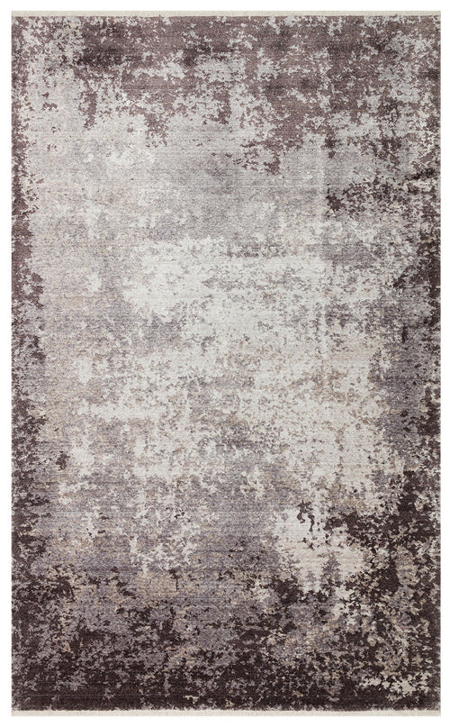 Modern Viscose Rug - Handmade Grey Area Rug with Soft Texture & Easy Clean