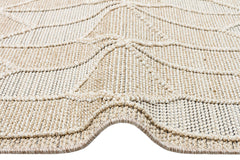 Geometric Jute Area Rug – Machine Made Rug | Beige Area Carpet, Soft Texture