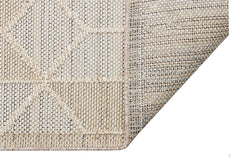 Geometric Jute Area Rug – Machine Made Rug | Beige Area Carpet, Soft Texture
