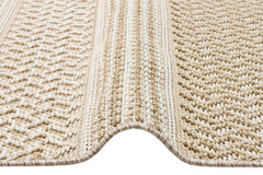 Beige Jute Area Rug – Machine Made Rug With Soft Texture & Dust Free Design