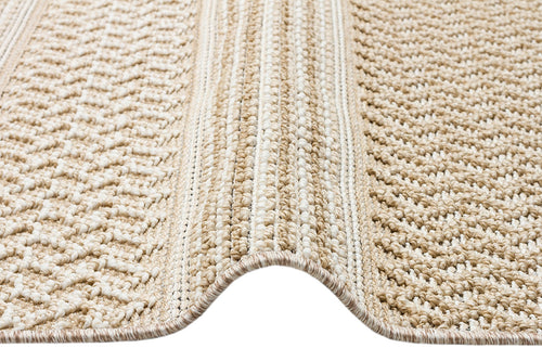 Beige Jute Area Rug – Machine Made Rug With Soft Texture & Dust Free Design