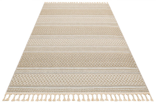 Beige Jute Area Rug – Machine Made Rug With Soft Texture & Dust Free Design