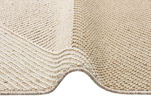 Jute Area Rug – Beige Geometric Machine Made Rug With Soft Texture