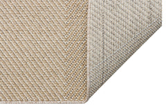 Jute Area Rug – Beige Geometric Machine Made Rug | Dust Free, Easy to Clean