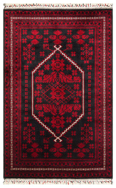 Bruck an der Leitha Red Classic Afgan / Yagcibedir Viscose Handmade Rug