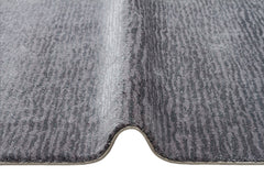 Handmade Wool Viscose Rug – Modern Grey Soft Wool Carpet With Plain Pattern