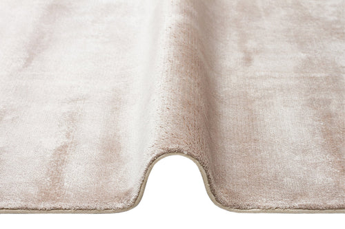 Viscose Ushak Rug - Beige Modern Flat Weave Rug With Soft Texture Carpet