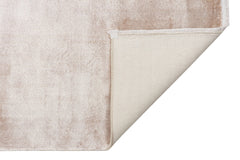 Viscose Ushak Rug - Beige Modern Flat Weave Rug With Soft Texture Carpet