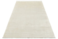 Treviso Cream Modern Flat Viscose Ushak Rug