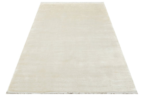 Treviso Cream Modern Flat Viscose Ushak Rug