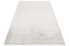 Viscose Ushak Rug – Modern Flat Weave Grey Area Carpet by Eko Brand Rugs