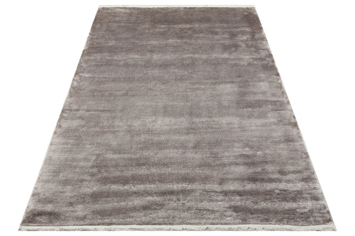 Viscose Ushak Rug – Modern Flat Weave Grey Area Carpet by Eko Brand Rugs