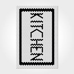 Chenille Kitchen Rug – Washable Non Slip Cotton Chenille Carpet With White Frame