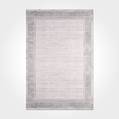 Valeria Grey Frame Machine Made Area Rug