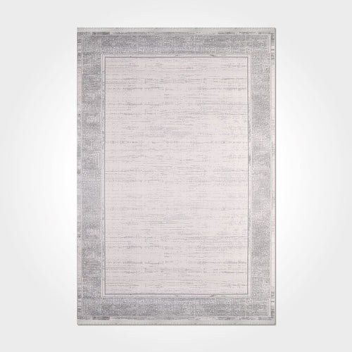 Valeria Grey Frame Machine Made Area Rug