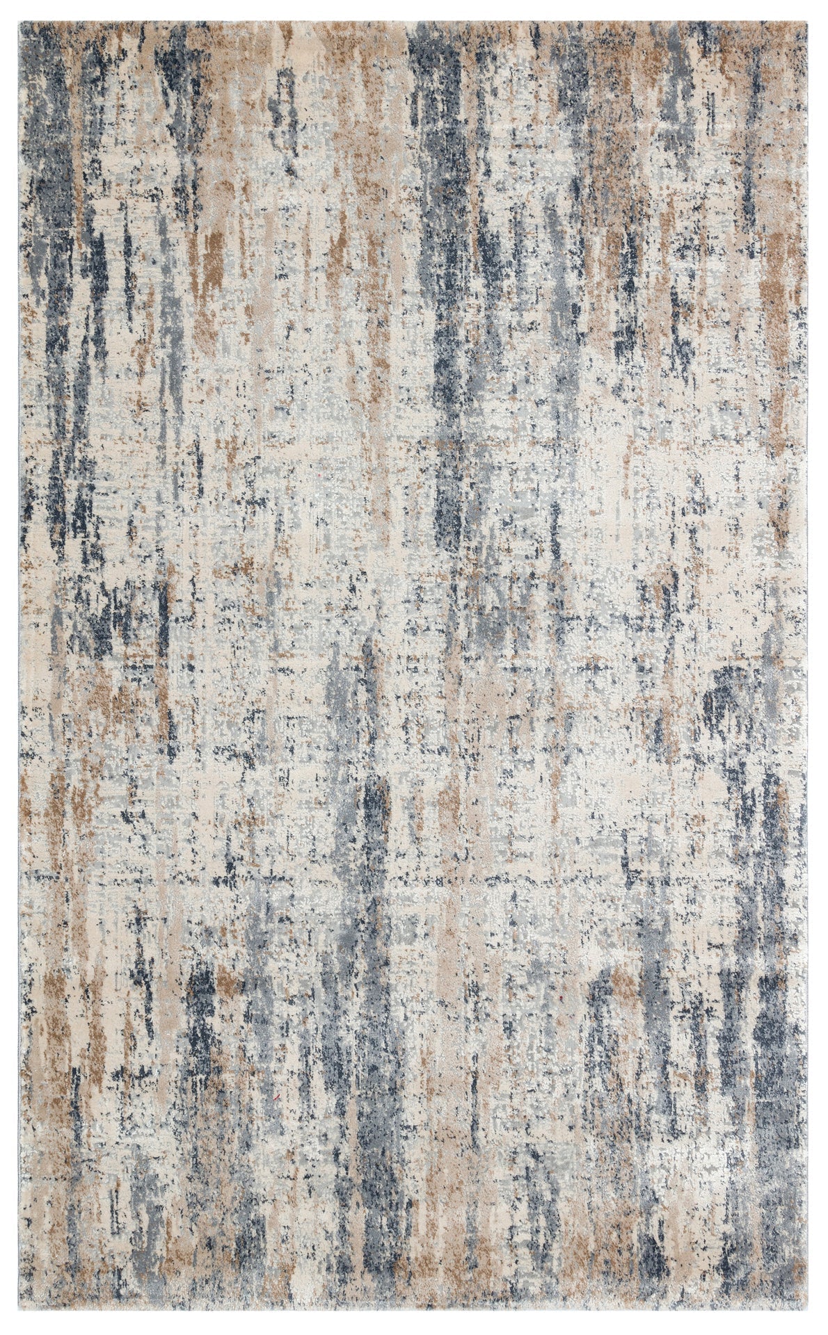 Vintage Modern Area Rug – Beige Machine Made Rug With Dustproof Carpet & Antislip Backing