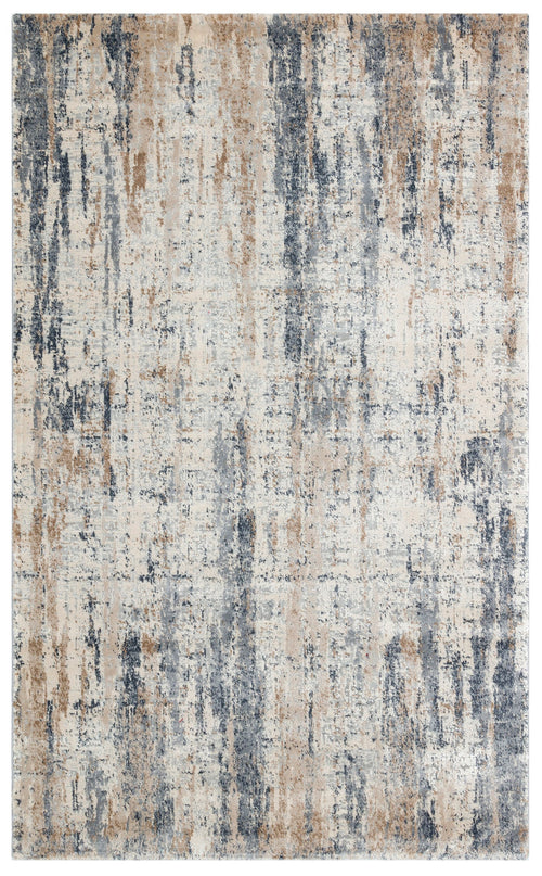 Wagna Beige Vintage Modern Machine Made Area Rug