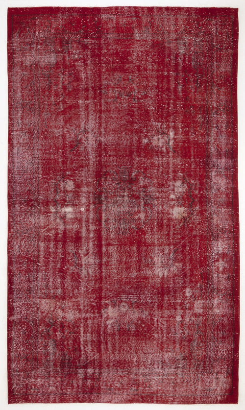Atina Red Vintage Wool Handmade Area Rug 6'0" x 10'6"