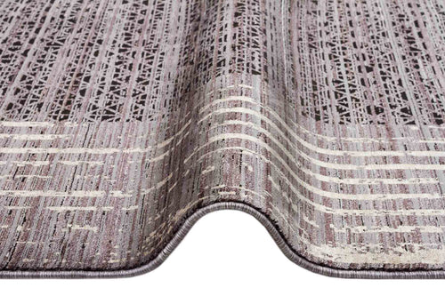 Seattle Anthracite Classic Viscose Machine Made Area Rug