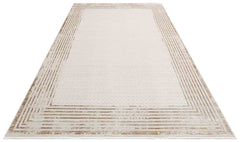 Denver Cream Frame Machine Made Area Rug