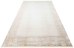Denver Cream Frame Machine Made Area Rug