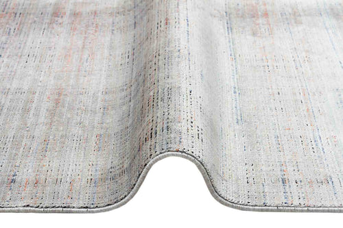 Modern Area Rug – Grey Machine Made Rug with Art Deco Frame Pattern