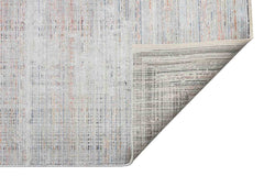 Modern Area Rug – Grey Machine Made Rug with Art Deco Frame Pattern