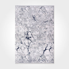 Modern Area Rug – Machine Made Grey Area Carpet With Anti Slip Cotton Base