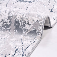 Modern Area Rug – Machine Made Grey Area Carpet With Anti Slip Cotton Base