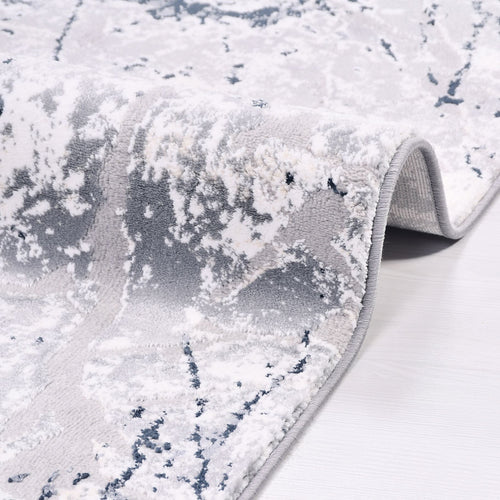 Modern Area Rug – Machine Made Grey Area Carpet With Anti Slip Cotton Base