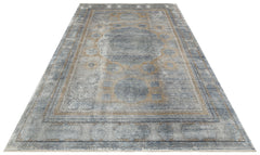 Boston Grey Classic Machine Made Area Rug