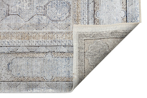 Boston Grey Classic Machine Made Area Rug