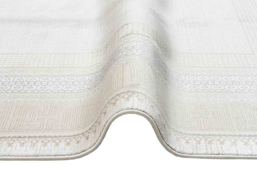 Portland Cream Modern Machine Made Area Rug