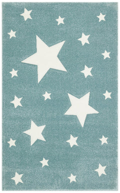 Kids Blue Star Rug – Soft Texture, Non Slip, Washable Children's Playroom Carpet