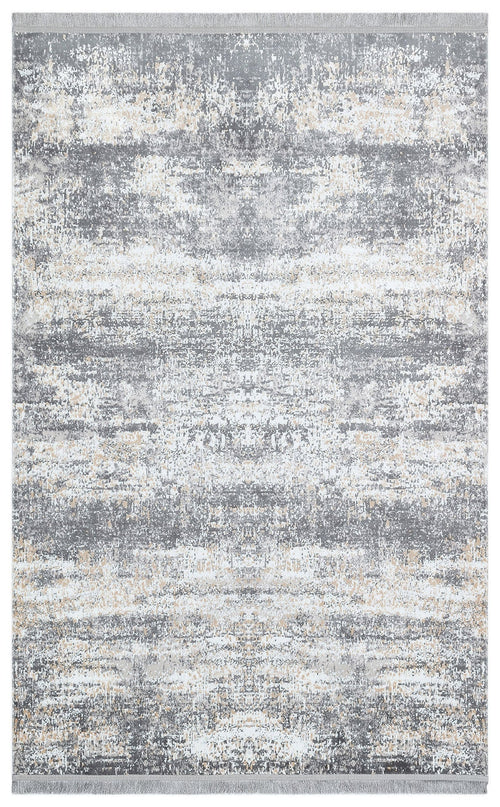 Vintage Machine Made Rug - Grey Area Rug | Washable Non Slip Flatweave Carpet