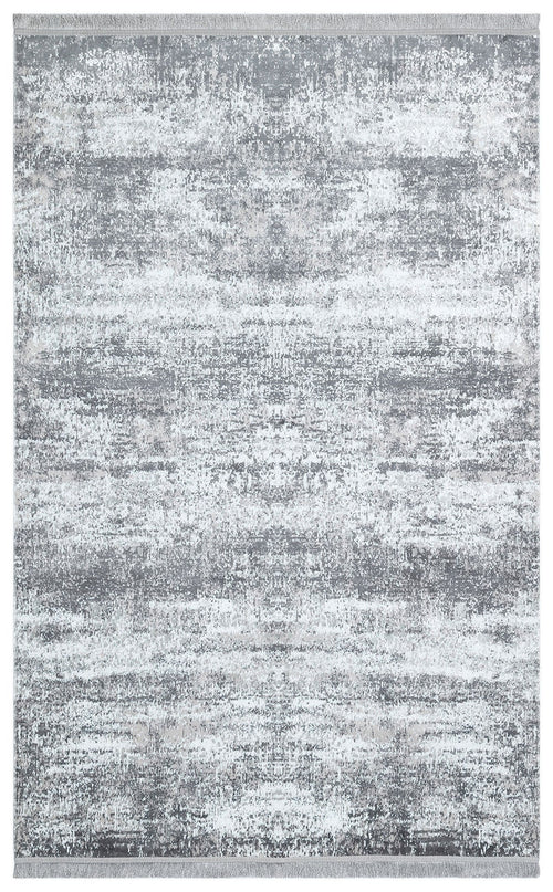 Modern Cotton Area Rug – Grey Machine Made Rug | Washable Non Slip Flatweave Carpet