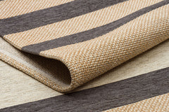 Cotton Kilim Rug - Beige Geometric Kilim Carpet | Non Slip, Easy Clean