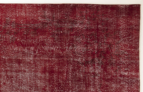 Atina Red Vintage Wool Handmade Area Rug 7'1" x 10'3"