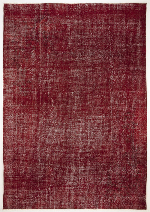 Atina Red Vintage Wool Handmade Area Rug 7'1" x 10'3"