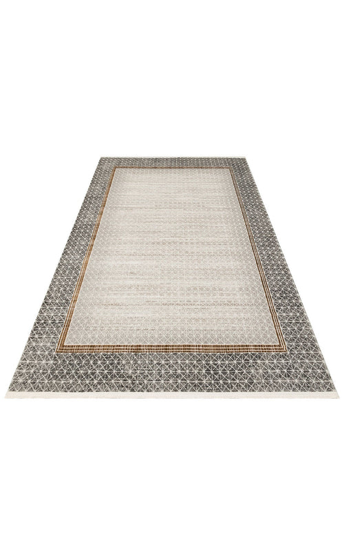 Machine Made Area Rug – Bright Geometric Flatweave Modern Patterned Carpet